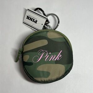 PINK Victoria’s Secret Zip Pouch Keychain Charm #279b